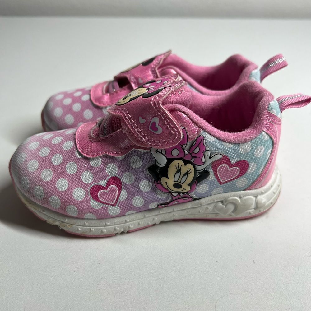 Girls Disney Minnie Mouse Sneakers Size 8
